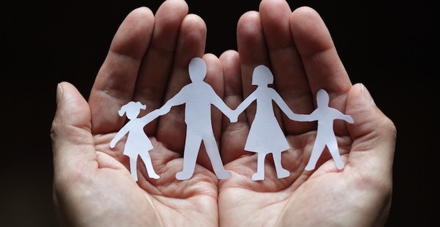 Hands protect family